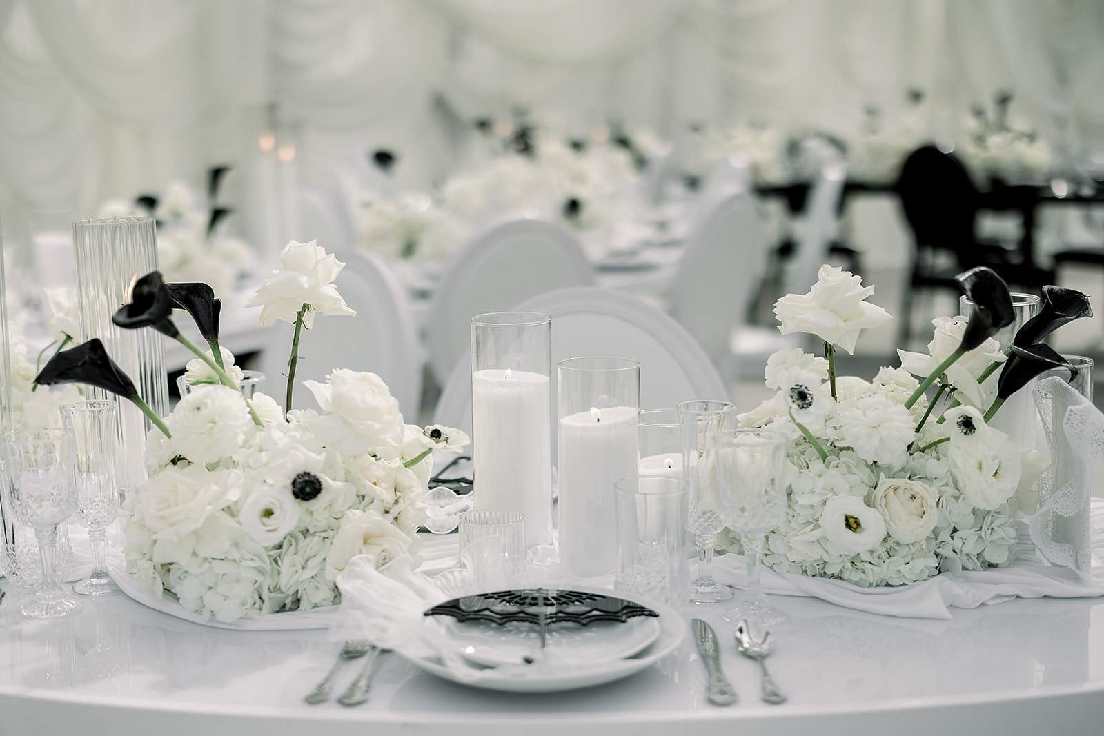 Luxury Wedding flowers and Tablescap.