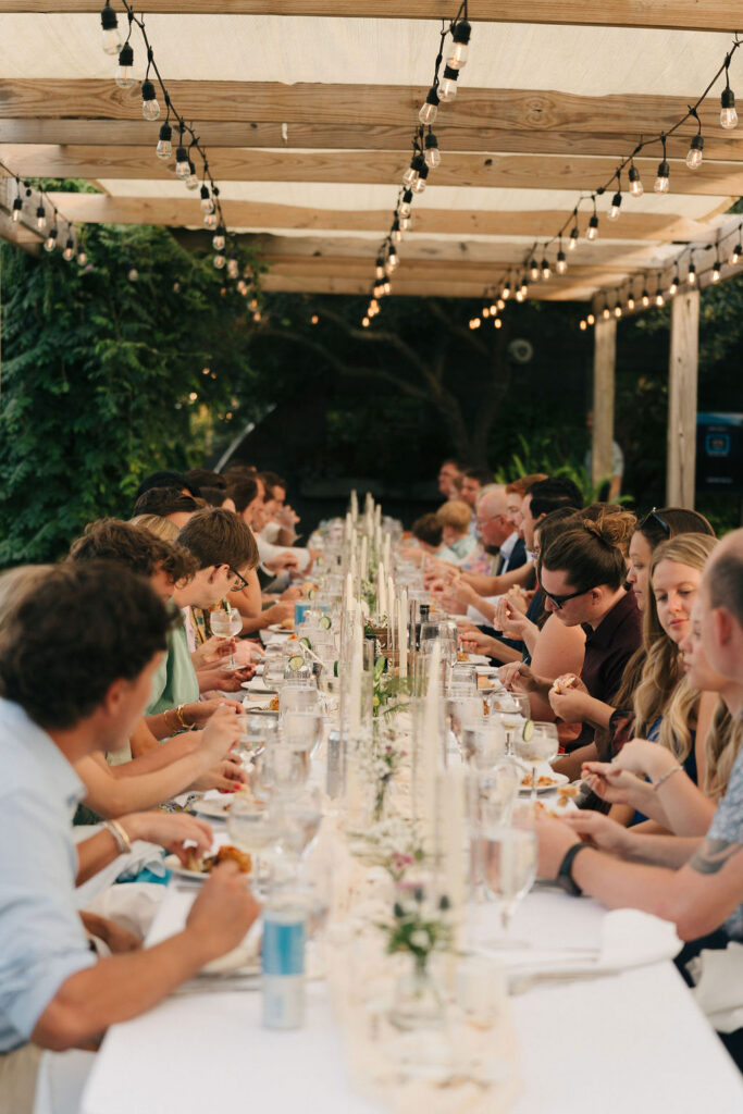 Black Rock Farm Guests sitting at Dinner. 