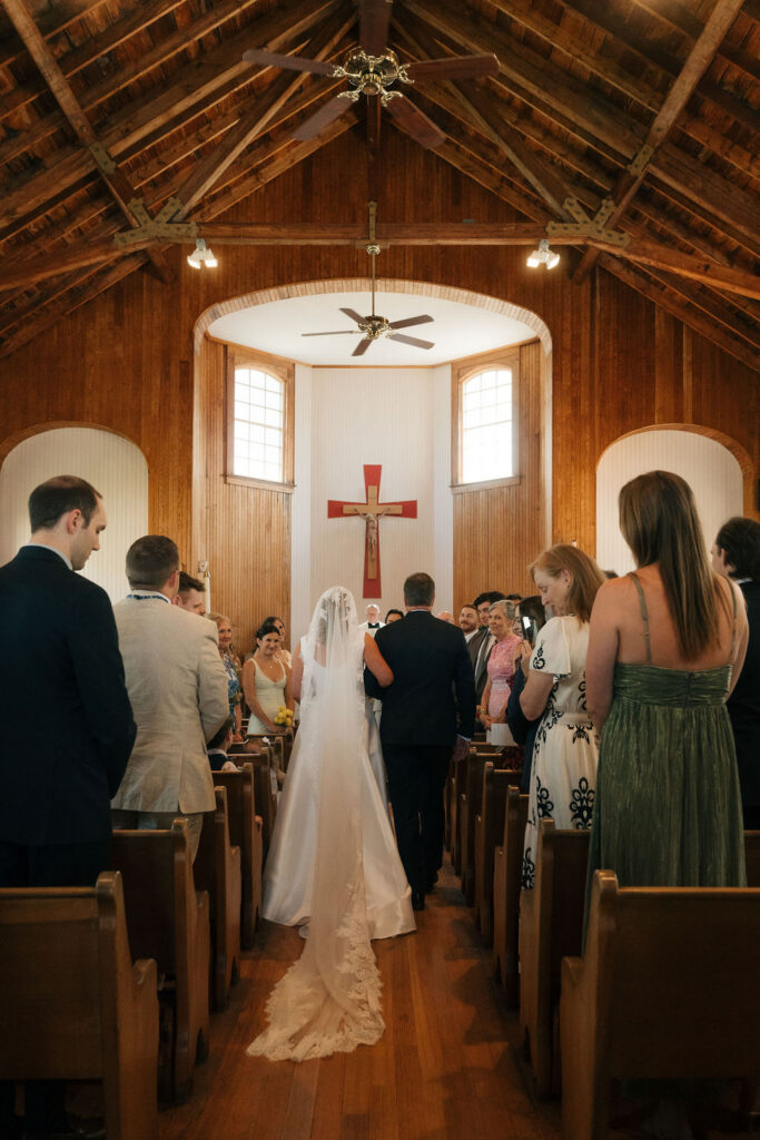 St. Brendan's Chapel Biddeford Pool Wedding Ceremony. 